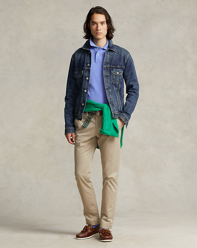 Washed Stretch Slim Fit Chino Trouser for Men | Ralph Lauren® LB Washed Stretch Slim Fit Chino Trouser for Men | Ralph Lauren® LB