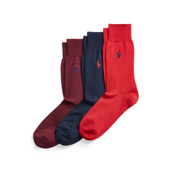 Mercerized Cotton Trouser Sock 3-Pack Polo Ralph Lauren en 1
