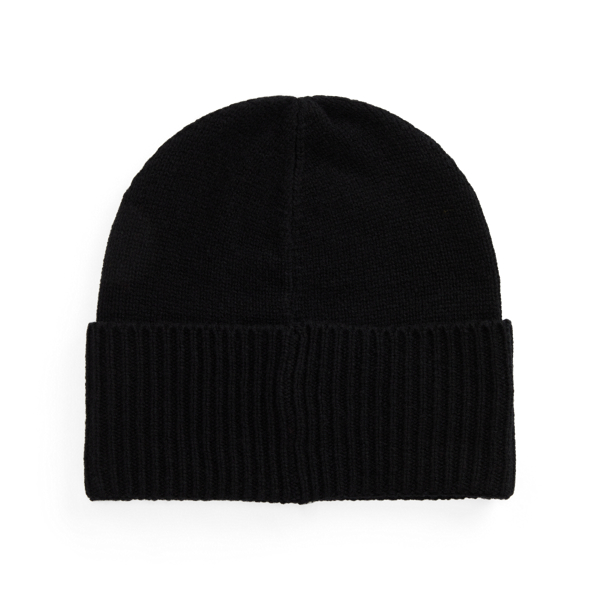 Black Polo Bear Wool-Cashmere Hat Polo Ralph Lauren 2