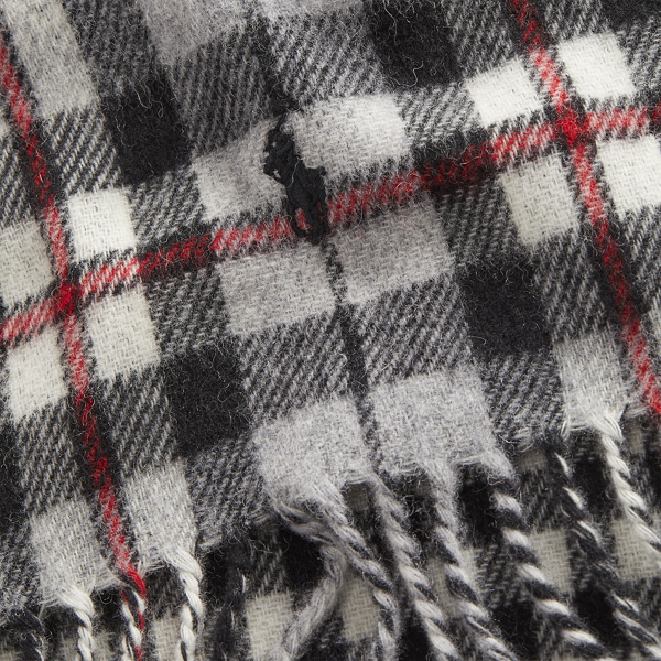 Grey Plaid Reversible Tartan Scarf Polo Ralph Lauren 2