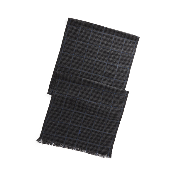 Plaid Merino Wool Scarf Polo Ralph Lauren em 1