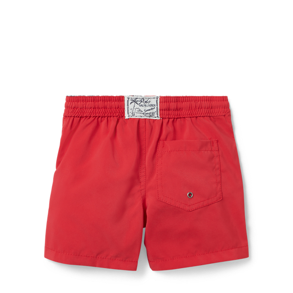 Deep Orangey Red Hawaiian Twill Swim Trunk Boys 1.5-6 Years 2
