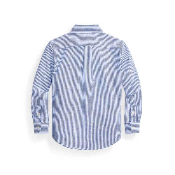 Leinen-Baumwoll-Hemd Boys 1.5-6 Years in Hellblau multi 2