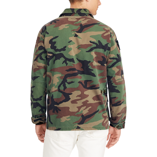RL Camo Print Classic Fit Camo Twill Shirt Polo Ralph Lauren 4