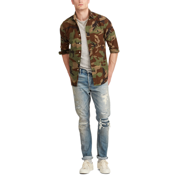 Surplus Camo Slim Fit Camo Oxford Shirt Polo Ralph Lauren 3