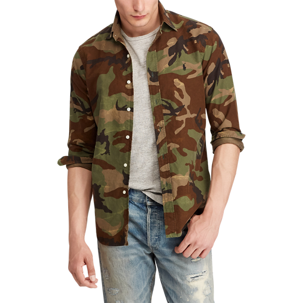 Surplus Camo Slim Fit Camo Oxford Shirt Polo Ralph Lauren 4
