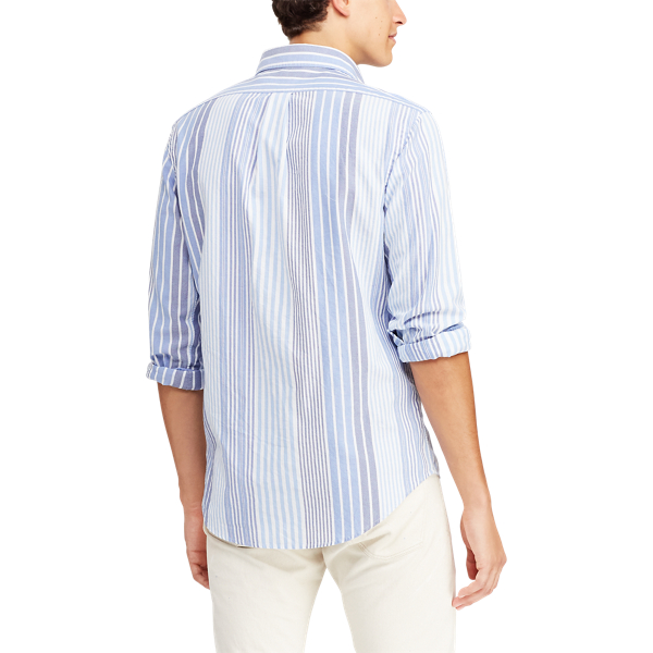 3037 Woodbridge Stripe Slim Fit Striped Oxford Shirt Polo Ralph Lauren 6