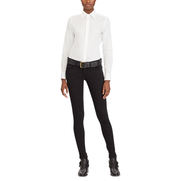 Popelinehemd&nbsp;mit Stretch Polo Ralph Lauren in Wei&szlig; 3