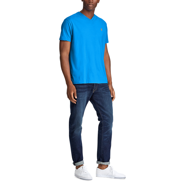 Colby Blue Classic Fit Cotton T-Shirt Polo Ralph Lauren 3