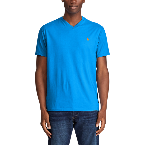 Colby Blue Classic Fit Cotton T-Shirt Polo Ralph Lauren 4