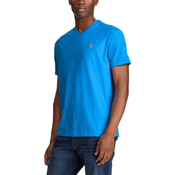 Colby Blue Classic Fit Cotton T-Shirt Polo Ralph Lauren 6