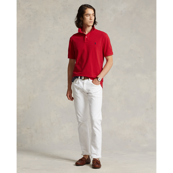 Custom-Slim-Fit Piqu&eacute;-Poloshirt Polo Ralph Lauren in RL-Rot 4