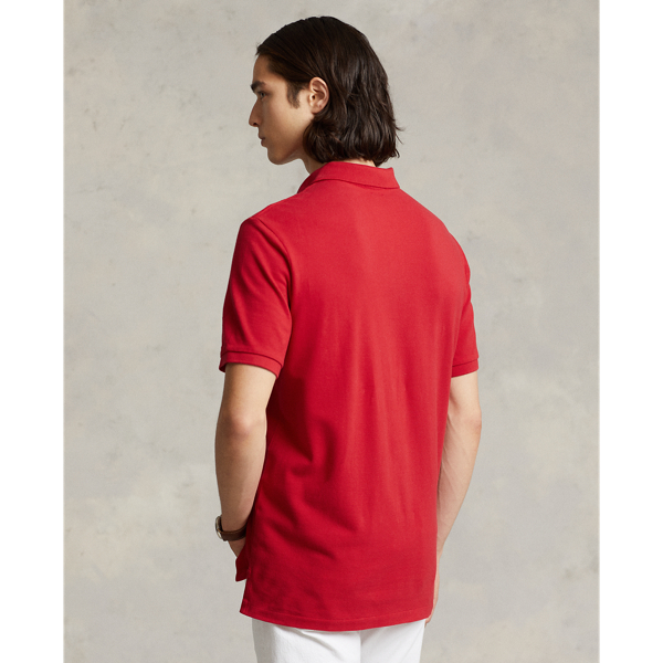 Custom-Slim-Fit Piqu&eacute;-Poloshirt Polo Ralph Lauren in RL-Rot 5