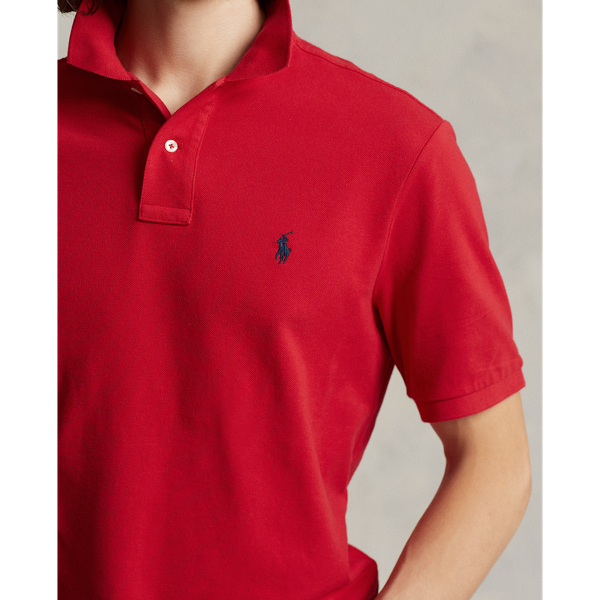 Custom-Slim-Fit Piqu&eacute;-Poloshirt Polo Ralph Lauren in RL-Rot 6
