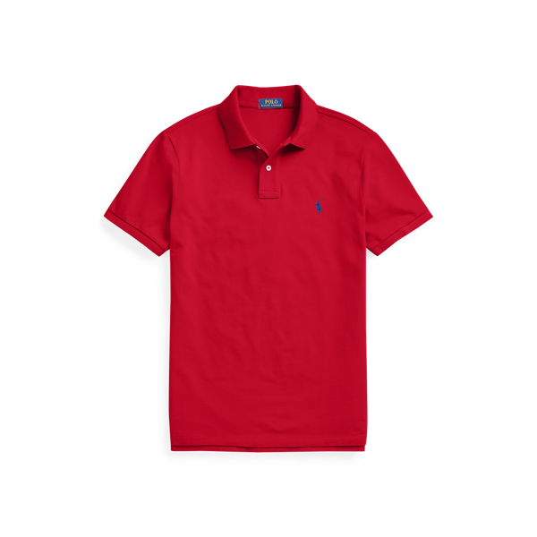 Custom-Slim-Fit Piqu&eacute;-Poloshirt Polo Ralph Lauren in RL-Rot 2