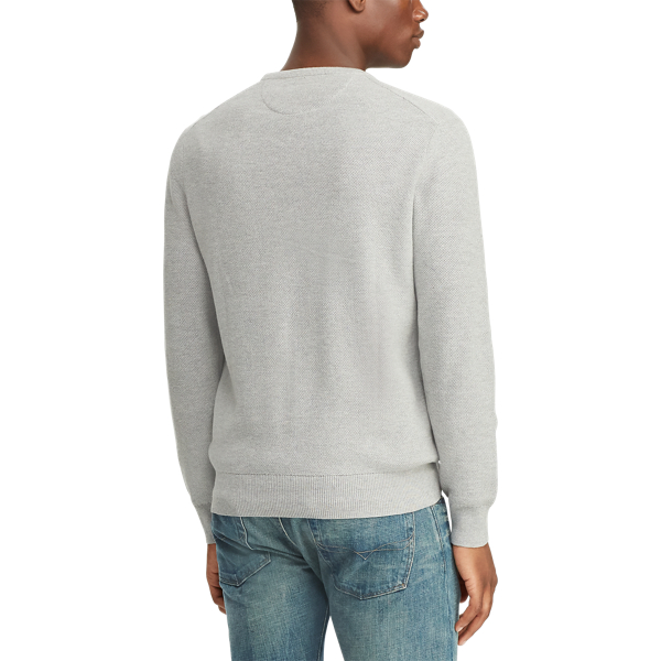 Lawrence Grey Heather Cotton Crewneck Jumper Polo Ralph Lauren 6