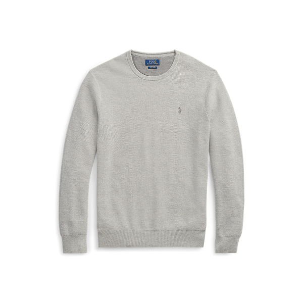 Lawrence Grey Heather Cotton Crewneck Jumper Polo Ralph Lauren 2