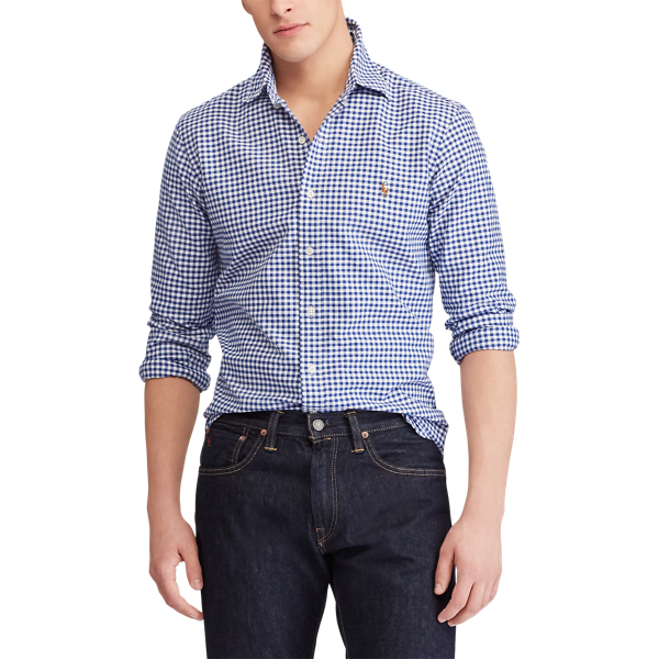 Blue Gingham Classic Fit Gingham Oxford Shirt Polo Ralph Lauren 3