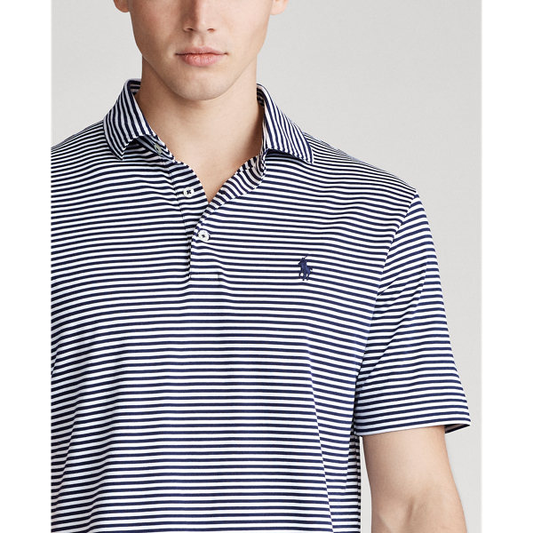 Refined Navy/White Custom Slim Soft Cotton Polo Polo Ralph Lauren 7
