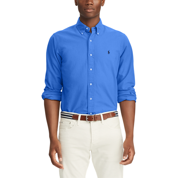 New Iris Blue Classic Fit Oxford Shirt Polo Ralph Lauren 4
