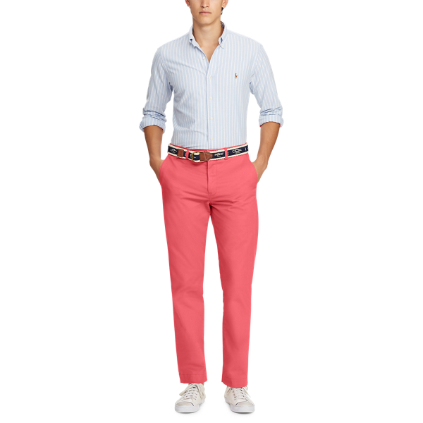 Slim-Fit Oxfordhemd mit Streifen Polo Ralph Lauren in Blau/Wei&szlig; gestreift 2