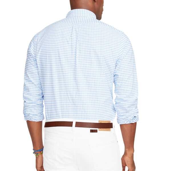 Slate Blue/White Slim Fit Gingham Shirt Polo Ralph Lauren 2
