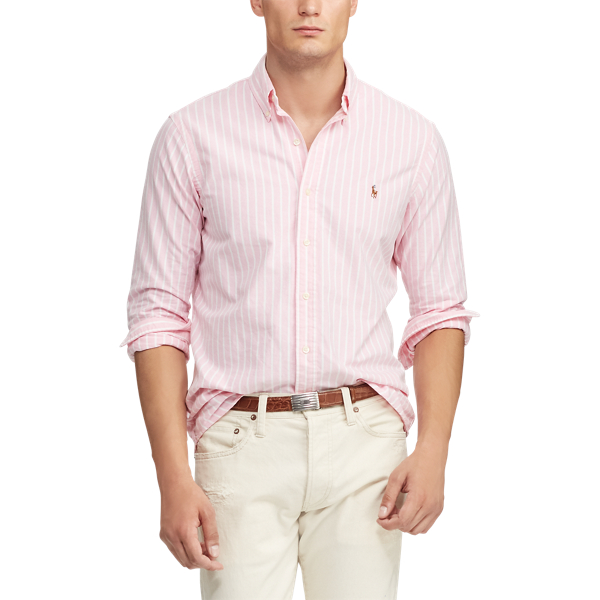 Stripe Slim Fit Striped Oxford Shirt Polo Ralph Lauren 4