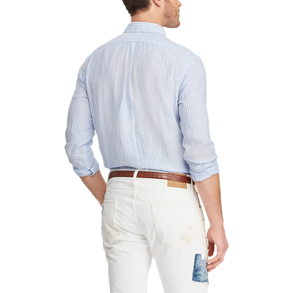 Blue/White Classic Fit Striped Shirt Polo Ralph Lauren 6