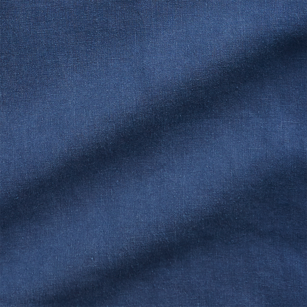 Holiday Navy Classic Fit Linen Shirt Polo Ralph Lauren 4