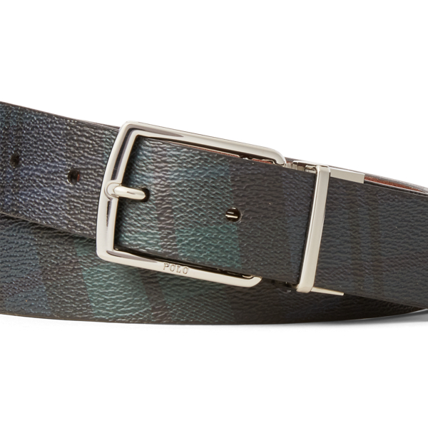 Blackwatch/Brown Reversible Tartan Belt Polo Ralph Lauren 2