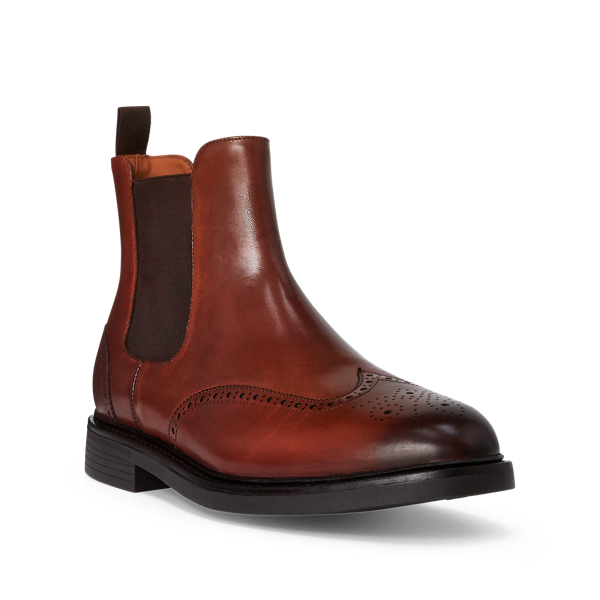 Chocolate Brown Asher Wingtip Chelsea Boot Polo Ralph Lauren 2