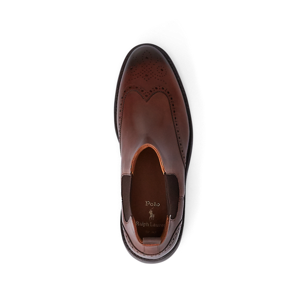 Chocolate Brown Asher Wingtip Chelsea Boot Polo Ralph Lauren 4
