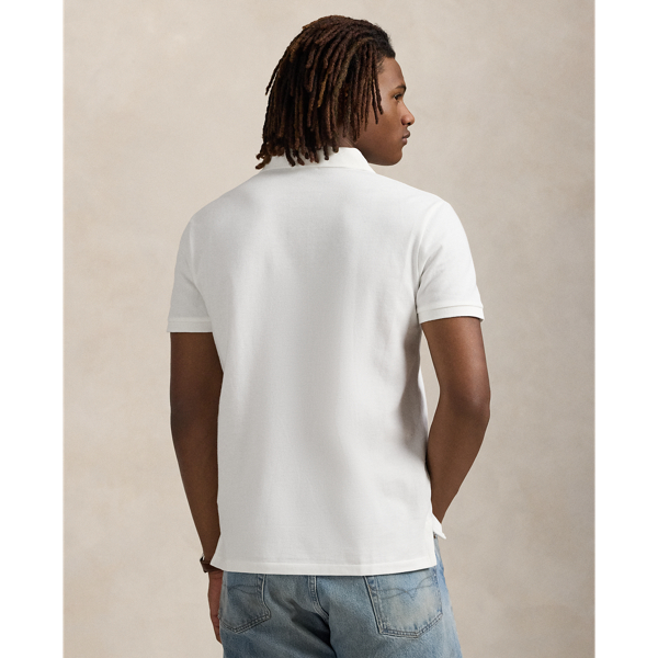 Custom-Slim-Fit Piqu&eacute;-Polo Polo Ralph Lauren in Wei&szlig; 5