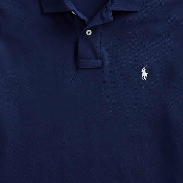 Polo Custom Slim Fit en coton piqu&eacute; Polo Ralph Lauren en Encre 8
