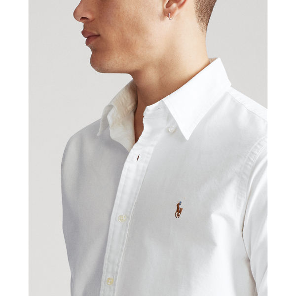 Slim-Fit Oxfordhemd Polo Ralph Lauren in Wei&szlig; 6