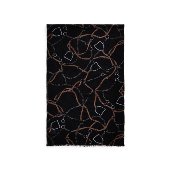 Black Brooke Wool Scarf Lauren 2