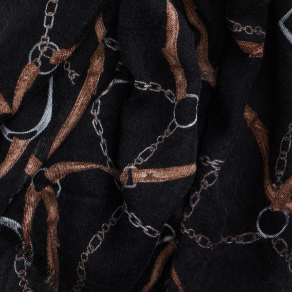 Black Brooke Wool Scarf Lauren 3