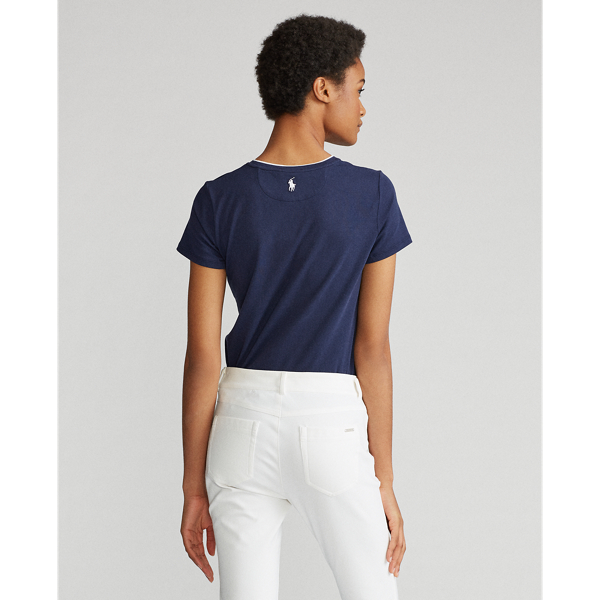 Refined Navy Multi Birdie Crewneck Golf Tee Ralph Lauren Golf 4