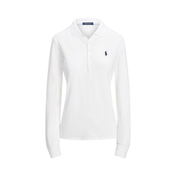 Ceramic White Tailored Fit Pique Golf Polo Ralph Lauren Golf 2