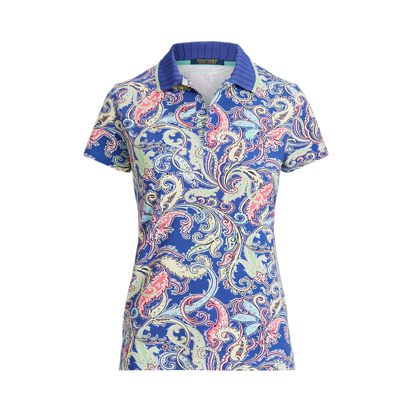Preppy Paisley Blue Sp-40 Tailored Fit Paisley Golf Polo Ralph Lauren Golf 2