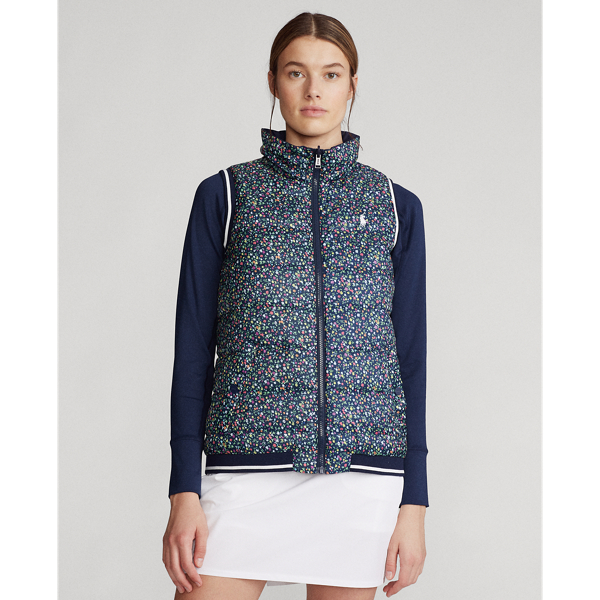Navy/Preppy Petal Reversible Down Golf Gilet Ralph Lauren Golf 7