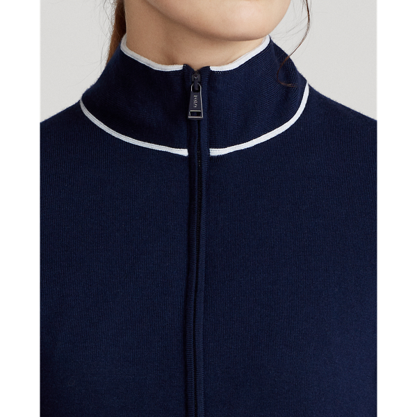 Refined Navy/White Wind-Blocking Full-Zip Golf Jumper Ralph Lauren Golf 6