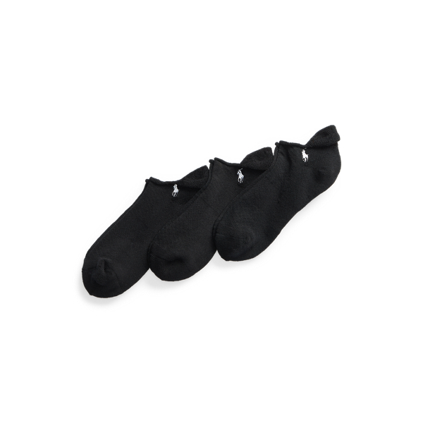 Dreierpack gepolsterte Golfsocken Ralph Lauren Golf in Schwarz 1