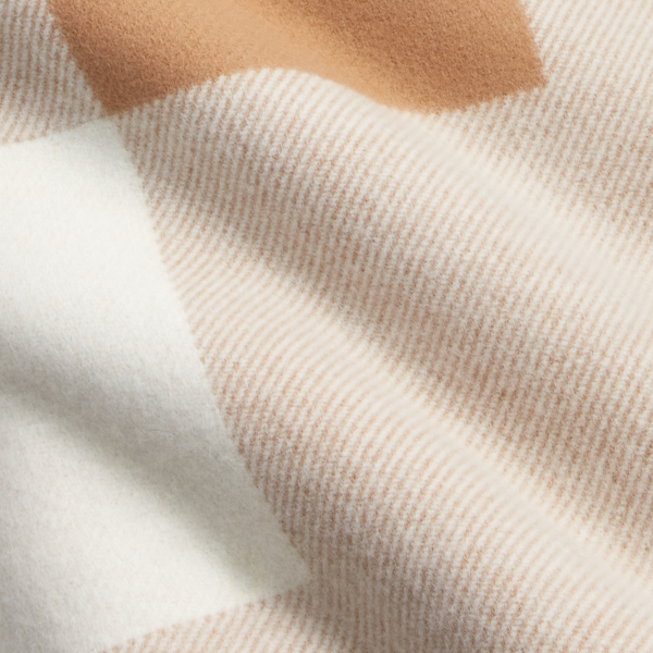 Camel And Cream RL Stadium Throw Blanket Ralph Lauren Home 3