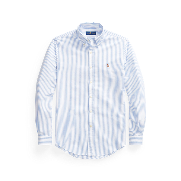 Camisa Oxford &agrave;s riscas Slim fit Polo Ralph Lauren em 1