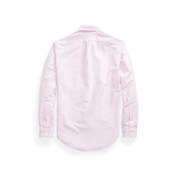 Pink/White Slim Fit Striped Oxford Shirt Polo Ralph Lauren 2