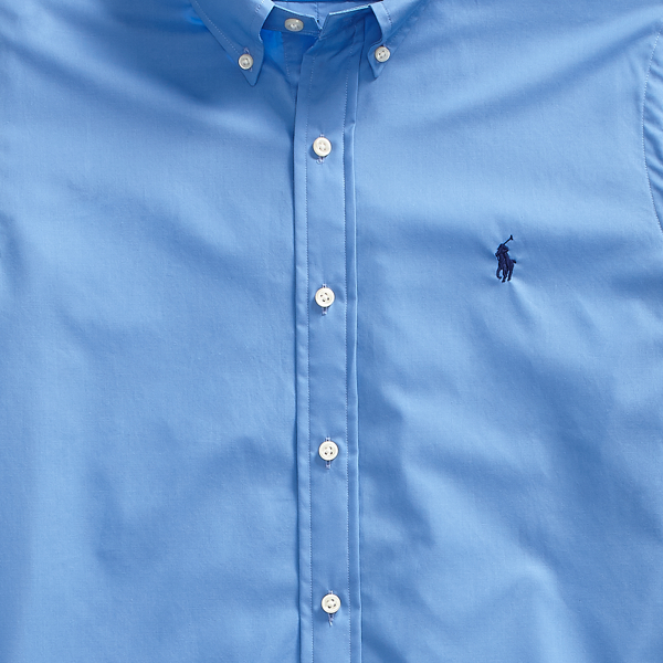 Harbor Island Blue Classic Fit Poplin Shirt Polo Ralph Lauren 3