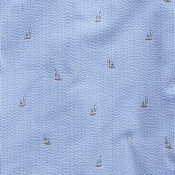 Sailboat Classic Fit Seersucker Shirt Polo Ralph Lauren 4
