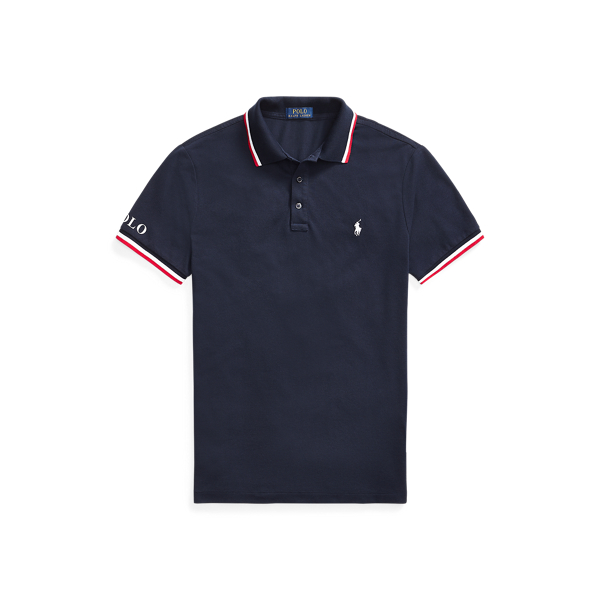 Custom Slim Fit Mesh Polo Shirt