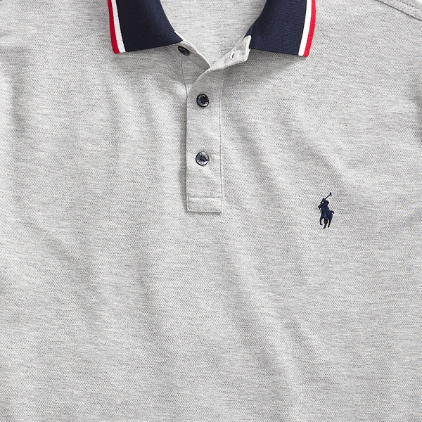 Andover Heather Custom Slim Fit Mesh Polo Polo Ralph Lauren 3